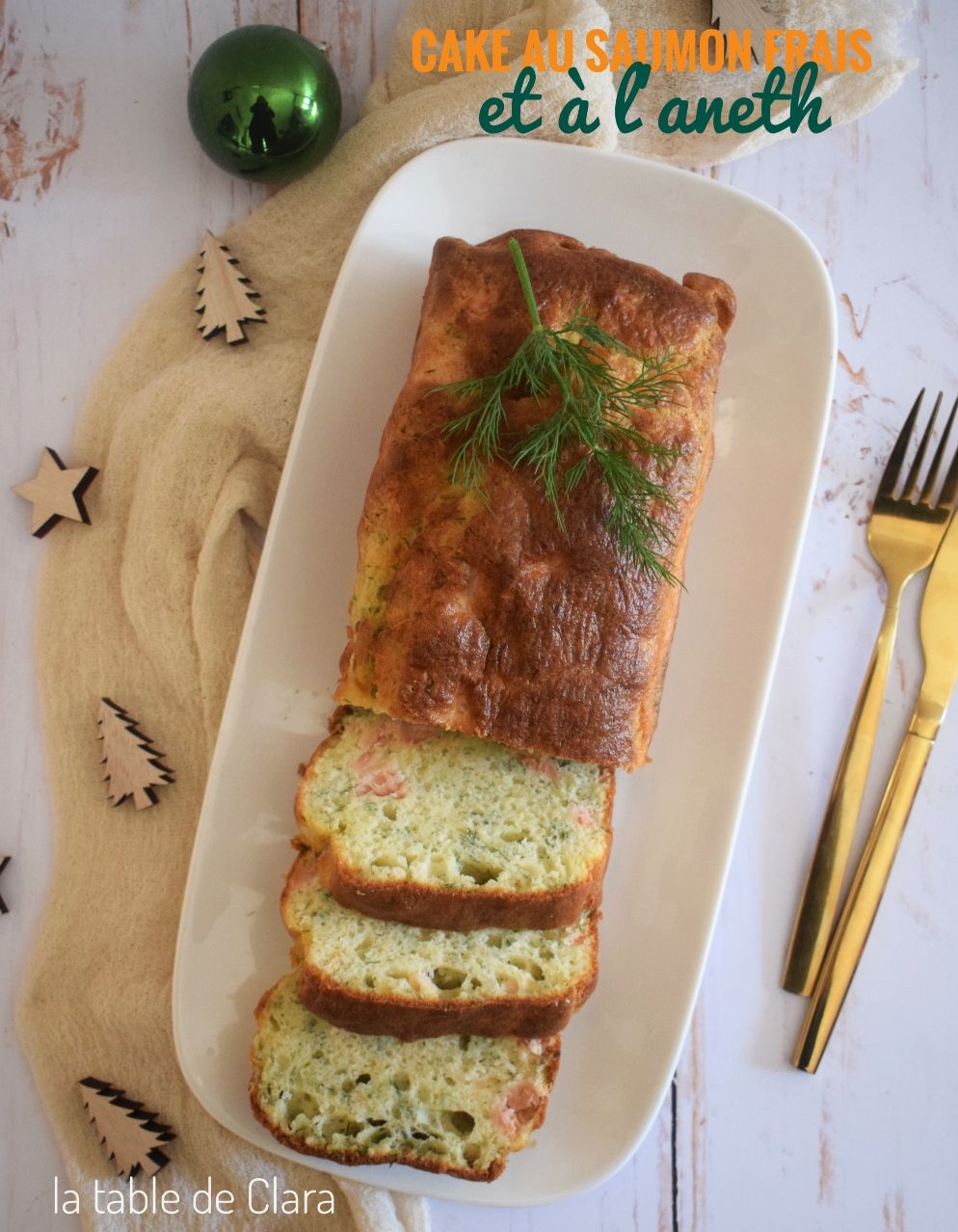 Cake au saumon frais et à l'aneth