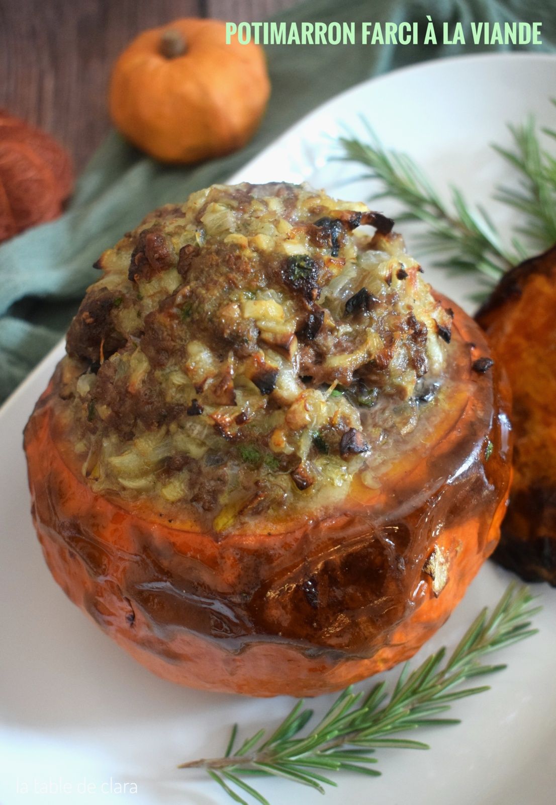 Potimarron farci à la viande (une recette de Norbert Tarayre)