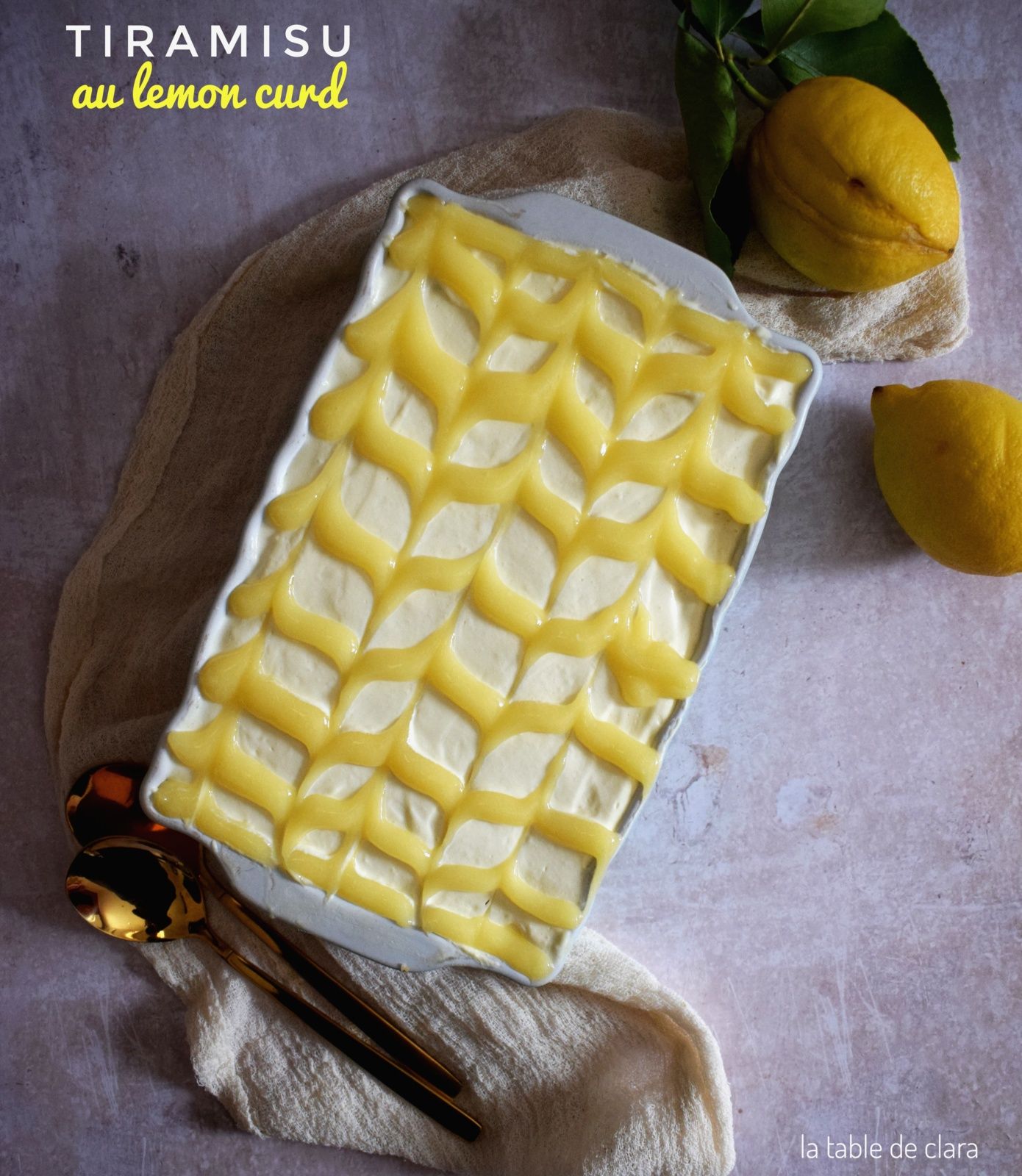 Tiramisu au lemon curd