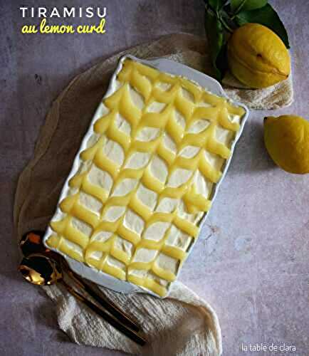 Tiramisu au lemon curd