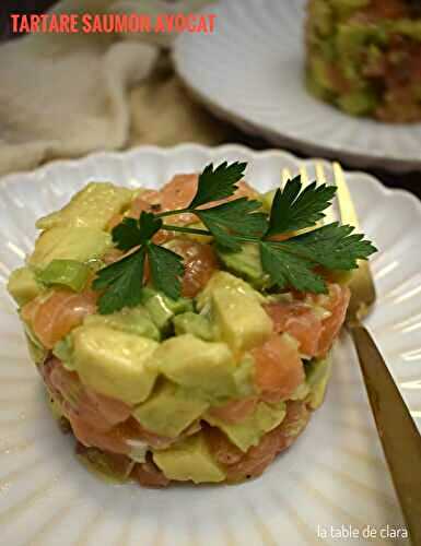 Tartare de saumon et avocat