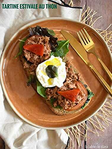 Tartine estivale au thon