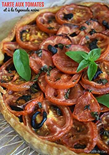 Tarte aux tomates et à la tapenade noire