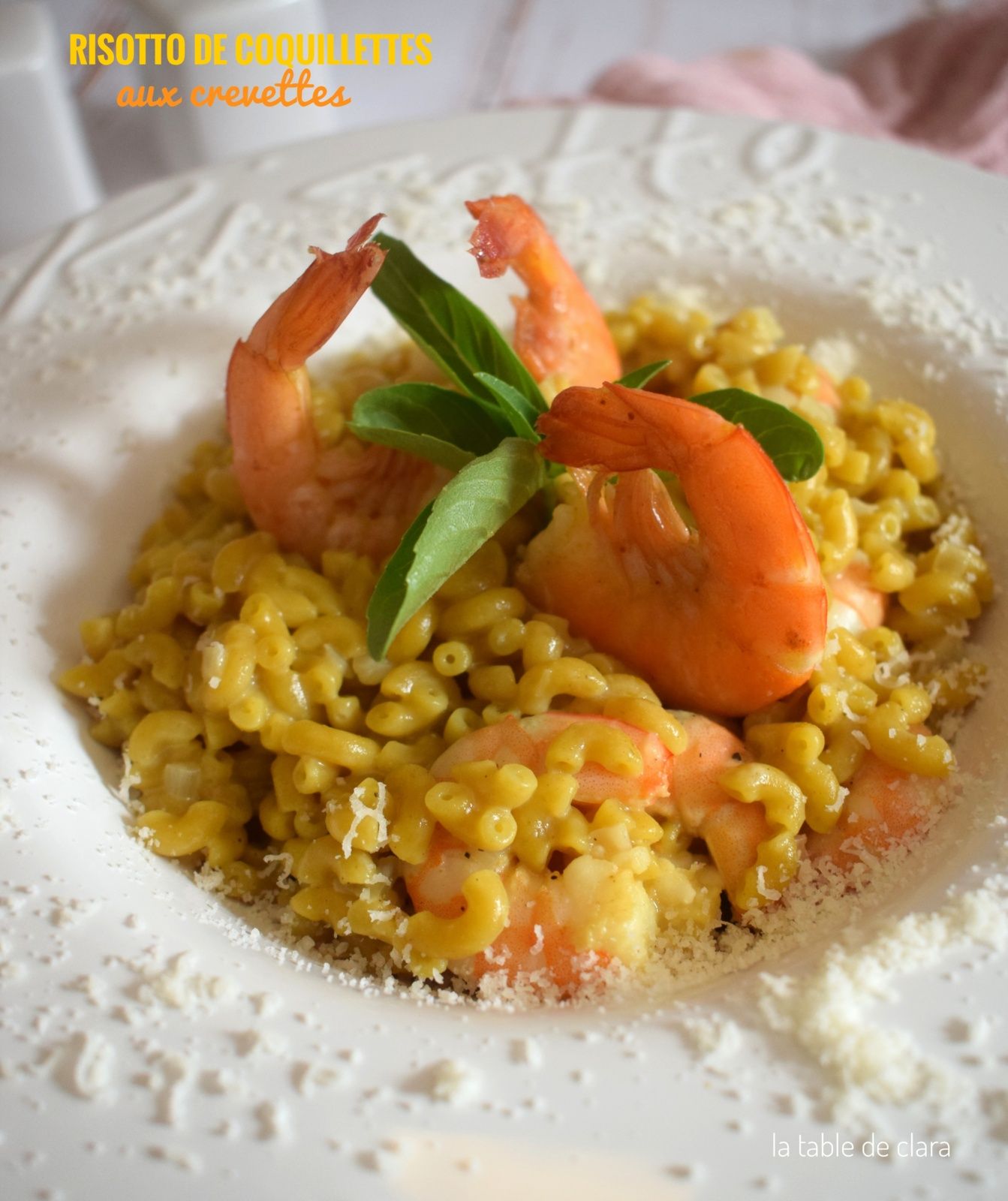 Risotto de coquillettes aux crevettes