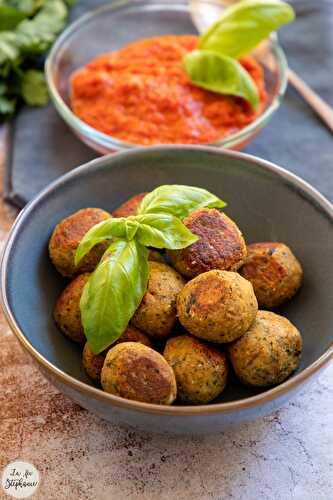 Boulettes d'aubergines aux pois chiches