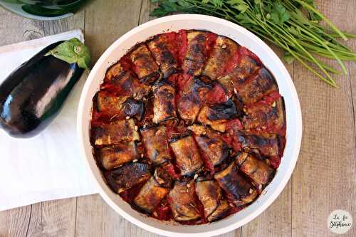 "Cannelloni" d'aubergine pour finir l'été en beauté!