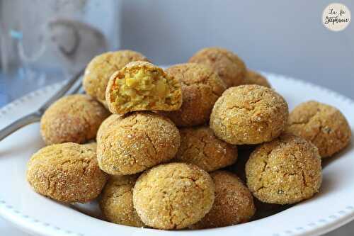 Croquettes de lentilles corail et petits légumes, à manger avec les doigts!