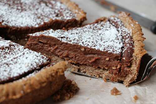 "Crostata alla crema di castagne e cioccolato" - Tarte à la crème de châtaignes et chocolat, un dessert vegan et sans gluten époustouflant!