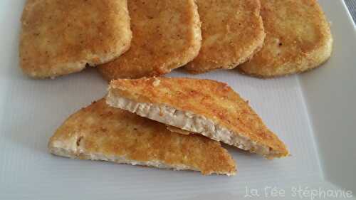 Escalopes de tofu panées