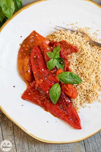 "Friggitelli e datterini freschi in padella" - Poêlée de poivrons et tomates