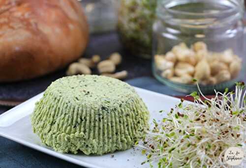 Fromage végétal de cajou aux herbes, recette sans soja