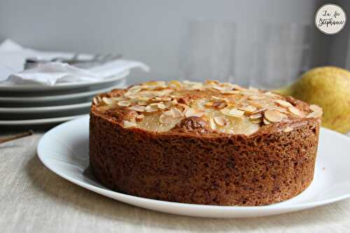 Gâteau aux poires, recette végétale sans oeuf ni beurre