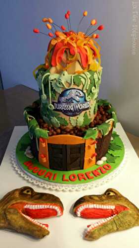 Gâteau d'anniversaire Jurassic World