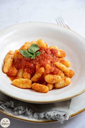 "Gnocchi" de pommes de terre et sauce tomate