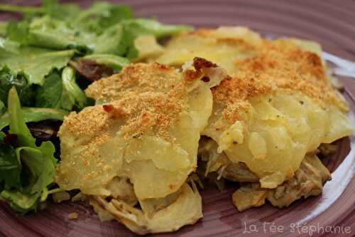 Gratin crémeux de pommes de terre et artichauts sans un gramme de fromage! Recette végétalienne