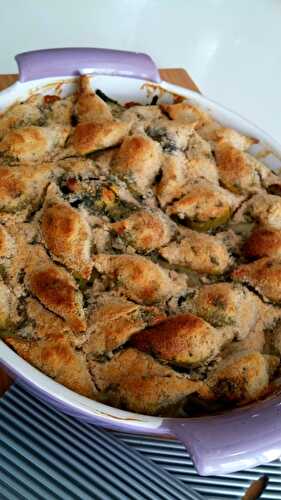 Gratin de Conchiglioni aux blettes