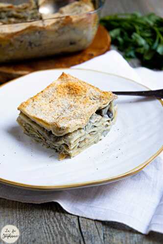 Lasagnes blanches aux coeurs d'artichauts