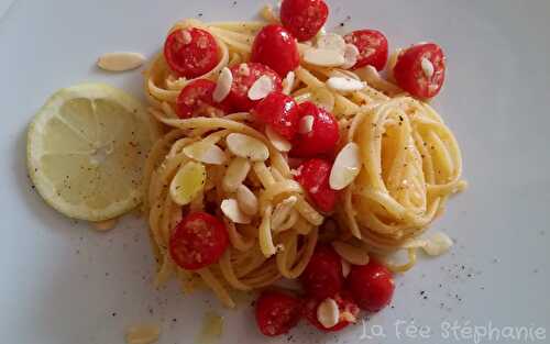 Linguine au citron et aux amandes: recette express et délicieuse!