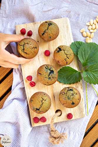 Muffins aux amandes et aux fruits rouges