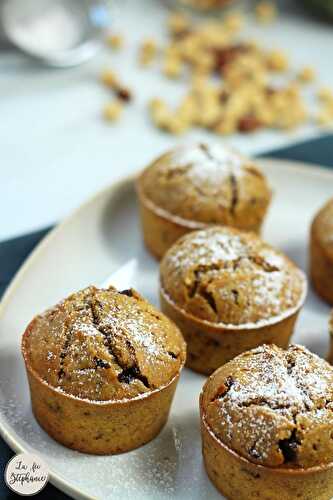 Muffins courge noisettes et chocolat, absolument irrésistibles !