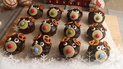 Muffins de Noël (chocolat-noisette) pour les enfants, recette végétalienne