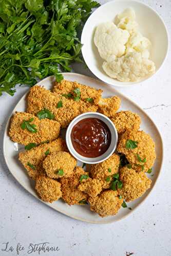 Nuggets vegan de tofu et de chou-fleur, cuisson au four - Recette en vidéo