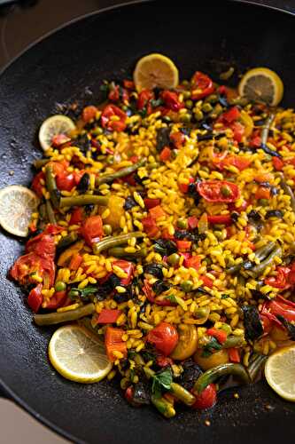 Paella aux légumes, recette en vidéo