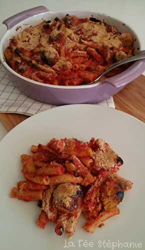 Pasta al forno et boulettes de pois chiches ou comment revisiter un plat traditionnel en version vegan et gourmande!