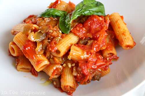 "Pasta alla norma" ou pâtes aux aubergines, la tester c'est l'adopter!