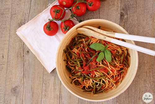 "Pasta coi fagiolini " - pâtes aux haricots verts: recette vegan facile et rapide