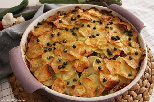 "Patate, riso e carciofi" (Gratin de pommes de terre, riz et artichauts), une recette typique des Pouilles revisitée vegan et sans gluten!
