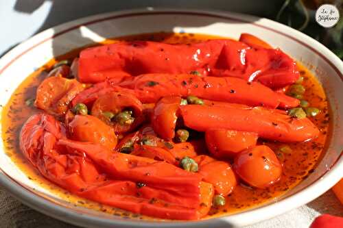 Peperonata aux câpres et tomates fraîches