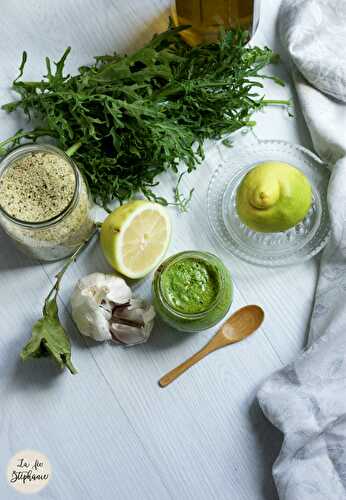 Pesto de chou frisé "cole rizz" aux graines de chanvre