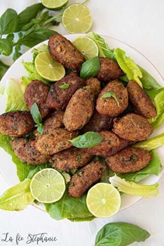 "Polpette di melanzane fritte" - boulettes d'aubergines frites