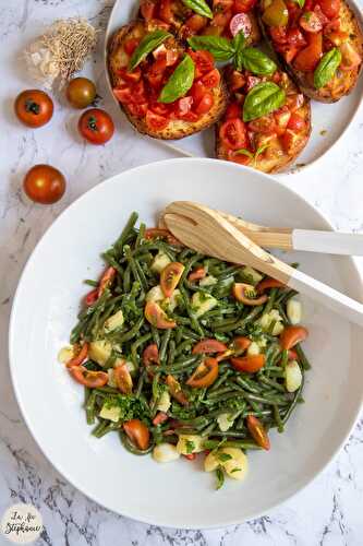 Salade haricots, pommes de terre et tomates