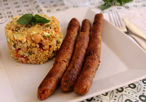 Saucisses végétales à l'italienne pour un défi cuisine sur le thème "Garden Party"