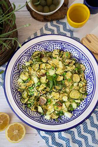 Semoule salade à la menthe