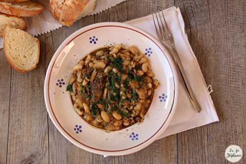 Soupe à l'italienne de haricots blancs aux cèpes