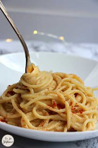 "Spaghetti all'Alfredo", sans beurre ni parmesan - La fée Stéphanie