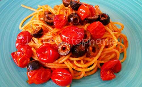 Spaghetti aux olives