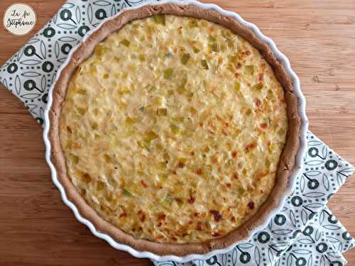 Tarte à l'oignon alsacienne et végétale, une merveille!