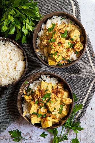 Tofu au curry et escapade le temps d'un week-end