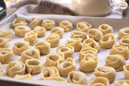 "Tortelloni" faits-maison, étapes en photos et en vidéo !