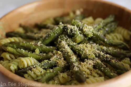 Une recette printanière: pâtes au pesto d'asperges vertes