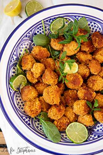 Boulettes orientales, couscous et lentilles corail