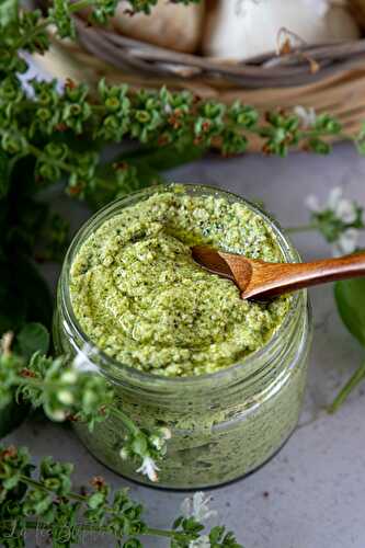 Pesto de brocoli, pistaches et citron