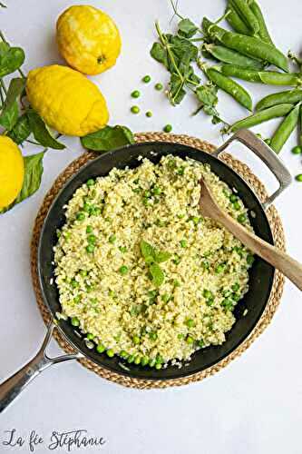 Risotto courgettes & petits pois