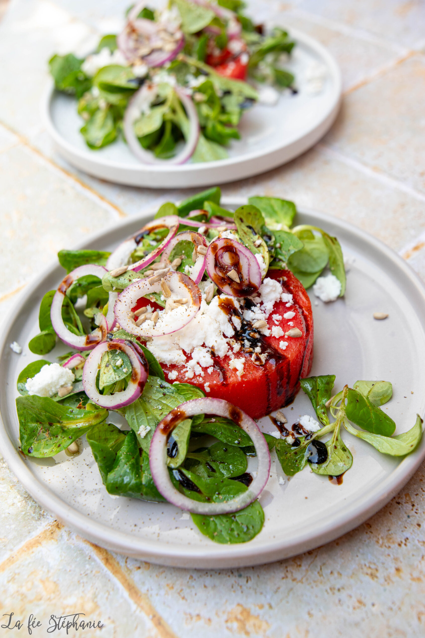 Salade fraîche à la pastèque