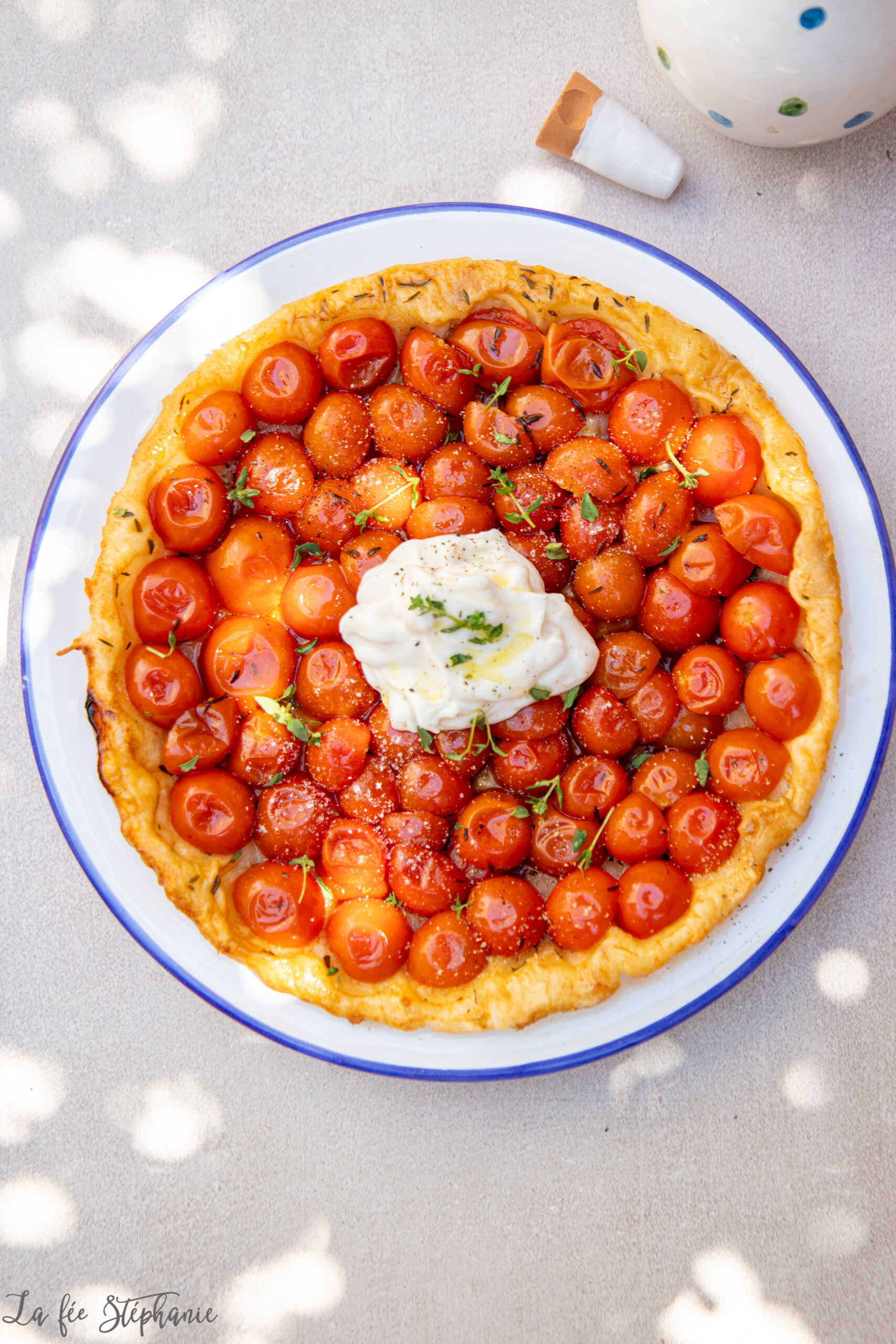Tarte tatin express aux tomates cerise