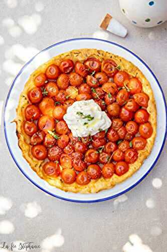 Tarte tatin express aux tomates cerise